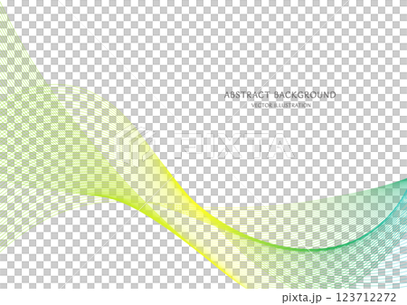 Green gradient abstract curve background vector material 123712272