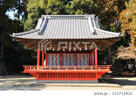 埼玉県東松山市箭弓町 国の重要文化財 箭弓稲荷神社神楽殿 埼玉県東松山市箭弓町 国の重要文化財 箭弓稲荷神社神楽殿 123712622