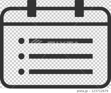 Simple calendar illustration vector icon with text 123712679