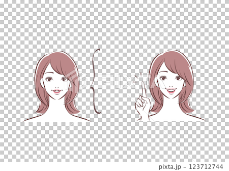 站立與他的食指的一名婦女 站立與他的食指的一名婦女 123712744