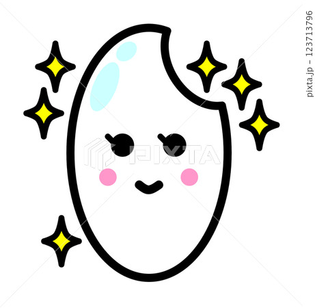 日本食で主食となる新米で美味しいお米のイラスト 日本食で主食となる新米で美味しいお米のイラスト 123713796