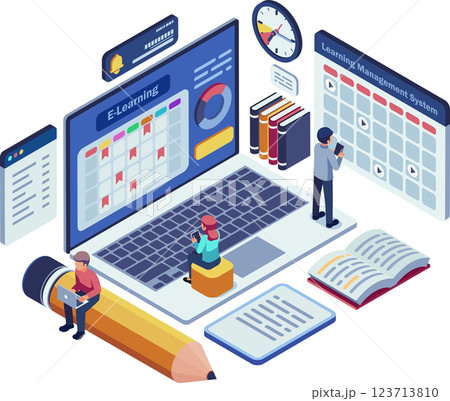 Isometric Learning Management System with Online Course Scheduling Isometric Learning Management System with Online Course Scheduling 123713810