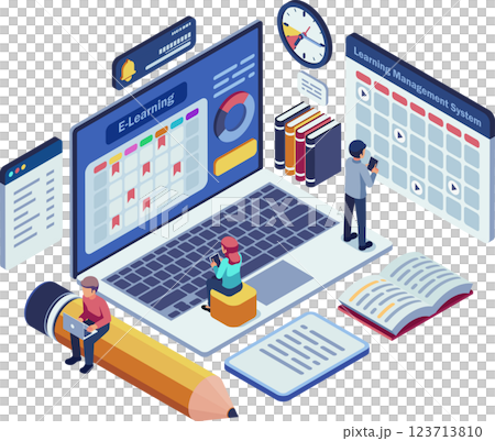 Isometric Learning Management System with Online Course Scheduling 123713810