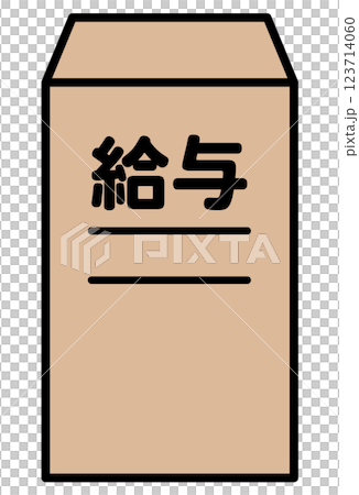 給料袋のベクターイラスト 給料袋のベクターイラスト 123714060