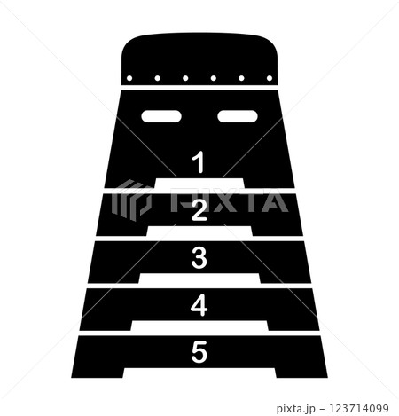 跳び箱のアイコン 123714099
