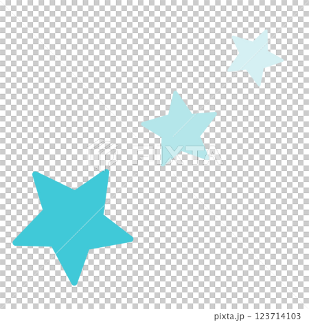 Illustration of light blue stars lined up in large and small sizes Illustration of light blue stars lined up in large and small sizes 123714103