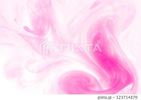 ピンク色の水彩模様の背景素材 123714870