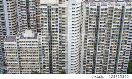 Feb 23 2025 Residential Buildings Depicting Urban Density and Architecture 123715346