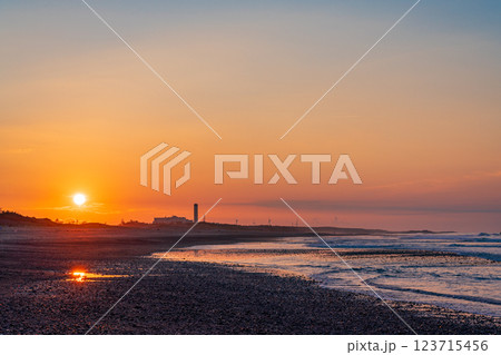 【静岡県】中田島砂丘　日の出 123715456