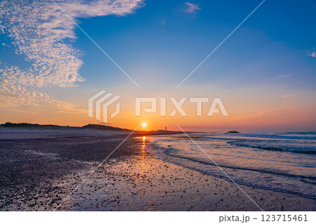 【静岡県】中田島砂丘　日の出 123715461