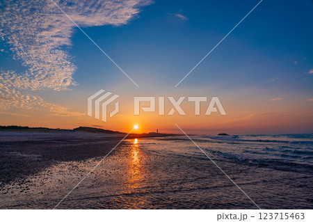 【静岡県】中田島砂丘　日の出 123715463