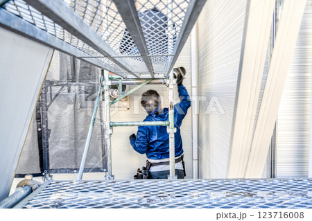 戸建て家屋の外壁修繕工事　外壁リフォーム 123716008