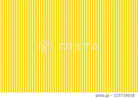 黄色に白い線が入ってオレンジと交互に並ぶ細いストライプ模様 123716038