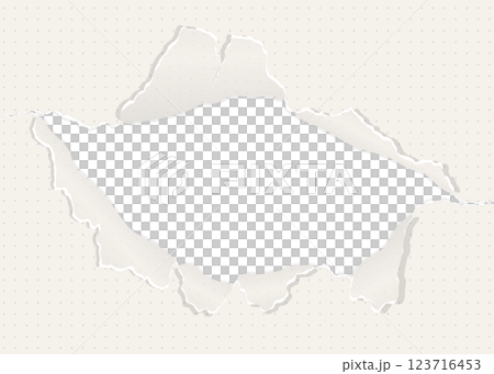 穴の空いた方眼用紙の背景フレーム、ドットのグリッド、ノート 123716453