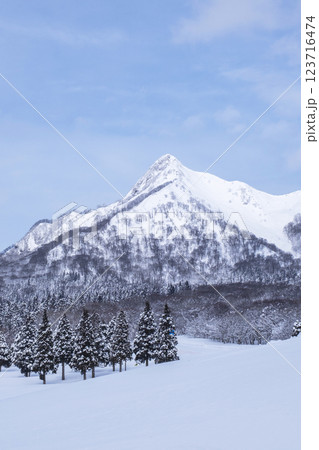 鏡ヶ成の雪景色 123716474