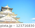 大阪城の天守閣 123716830
