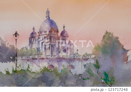 フランス　モンマルトル　サクレクール寺院 123717248