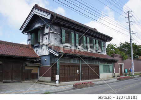 喜多方の町並み　蔵の町　旧甲斐家蔵住宅 123718183