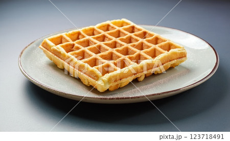 単体で配置されたベルギーワッフル 123718491
