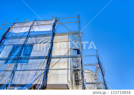 戸建て家屋の外壁修繕工事 外壁リフォーム 戸建て家屋の外壁修繕工事 外壁リフォーム 123719858