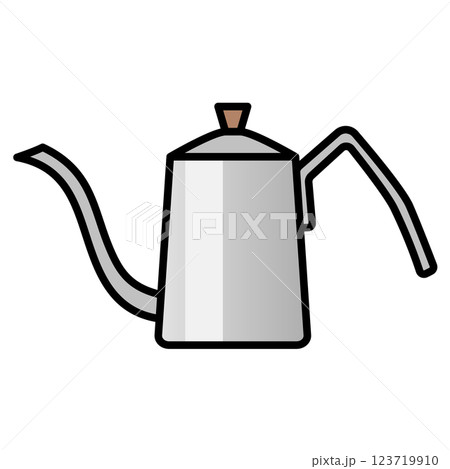 一人用の小さいドリップポッドのシンプルなイラスト 123719910
