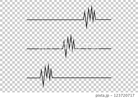 A material of electric lines that resembles an electrocardiogram A material of electric lines that resembles an electrocardiogram 123720717