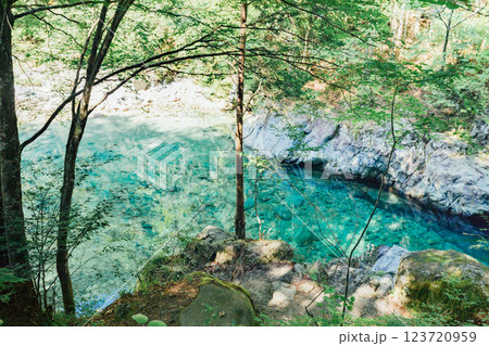 ＜長野＞阿寺渓谷　狸ヶ淵 123720959