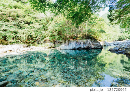＜長野＞阿寺渓谷　狸ヶ淵 123720965