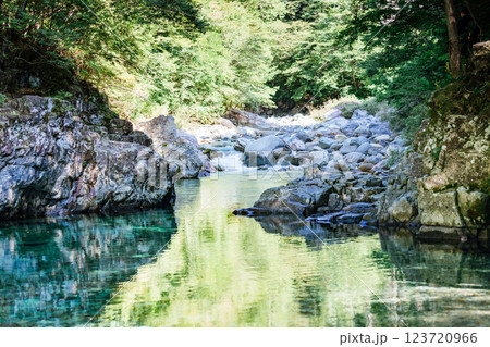＜長野＞阿寺渓谷　狸ヶ淵 123720966