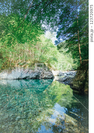 ＜長野＞阿寺渓谷　狸ヶ淵 123720975