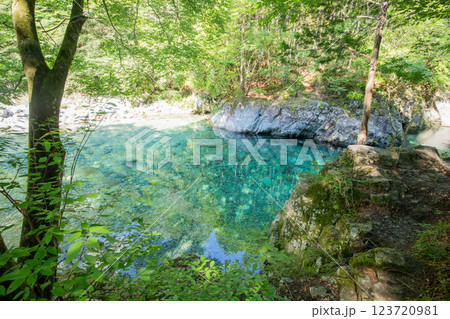 ＜長野＞阿寺渓谷　狸ヶ淵 123720981
