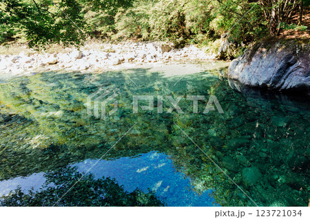 ＜長野＞阿寺渓谷　狸ヶ淵 123721034