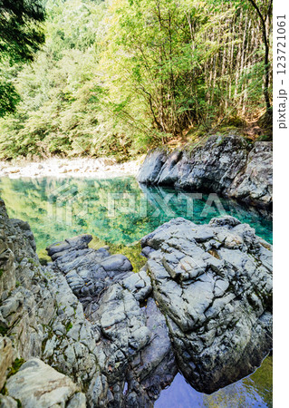 ＜長野＞阿寺渓谷　狸ヶ淵 123721061