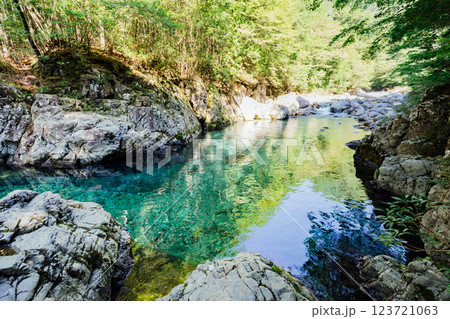 ＜長野＞阿寺渓谷　狸ヶ淵 123721063