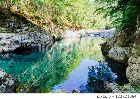 ＜長野＞阿寺渓谷　狸ヶ淵 123721064