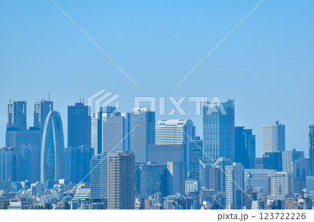 都市風景　東京　新宿副都心 123722226