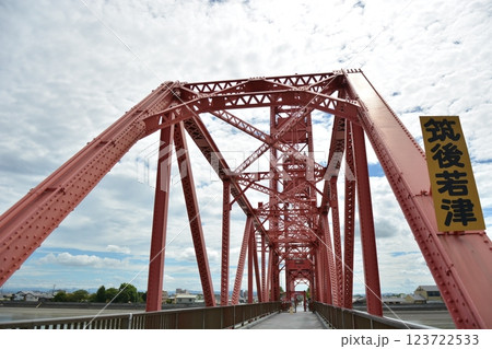 福岡県大川市の観光名所　昇開橋橋 123722533