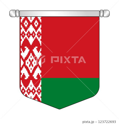 Belarus national hanging pennant flag 123722693