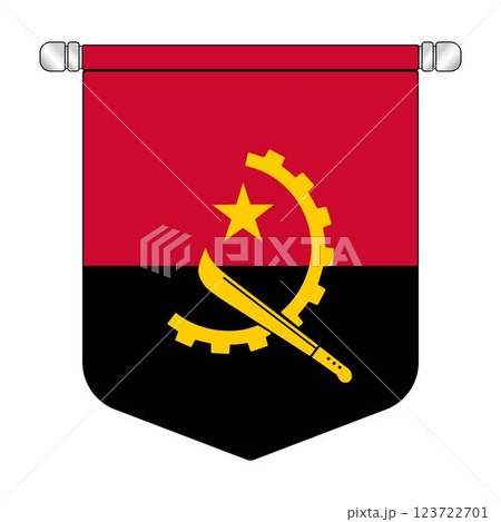 Angola national hanging pennant flag 123722701