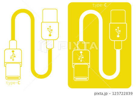 Exploring various usb type c cable designs and representations in vector graphics 123722839