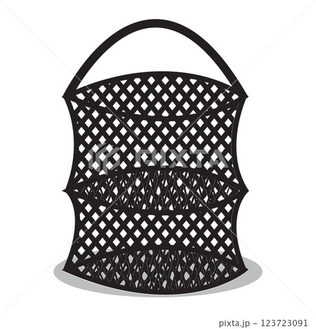 fishing net icon vector illustration template design 123723091
