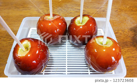 リンゴ飴 リンゴ飴 123723608