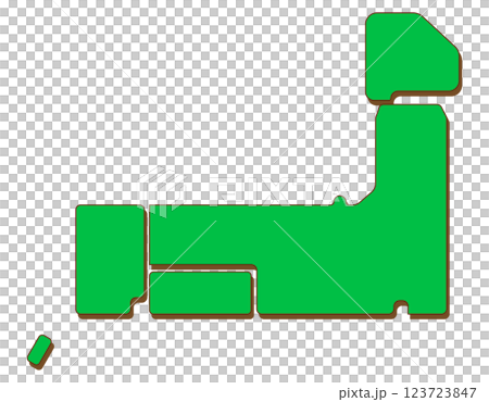 日本簡單地圖-變形 123723847