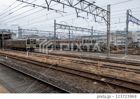 新前橋駅に隣接する高崎車両センター 123723969