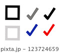 ボックスとチェック 123724659