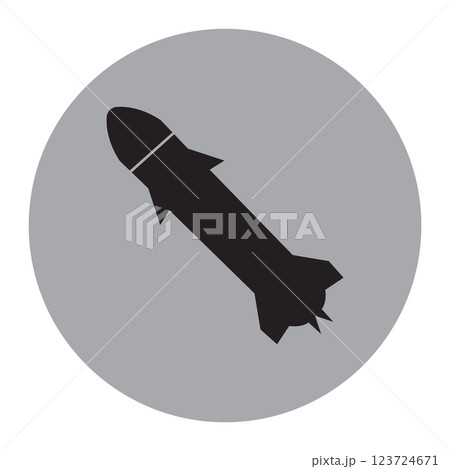 nuclear bomb icon vectors illustration 123724671