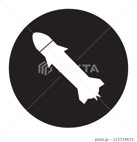 nuclear bomb icon vectors illustration 123724672