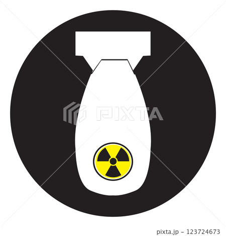 nuclear bomb icon vectors illustration 123724673