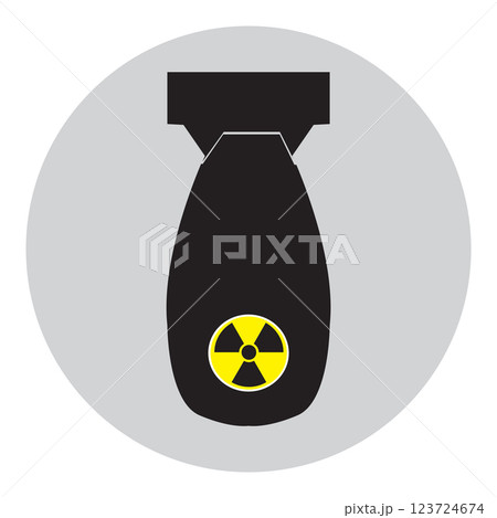 nuclear bomb icon vectors illustration 123724674