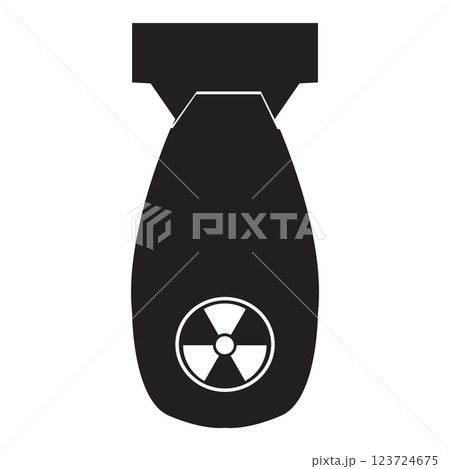 nuclear bomb icon vectors illustration 123724675